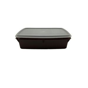 Vintage Tupperware Tuppercraft Divided Dish Lunch Kit Brown